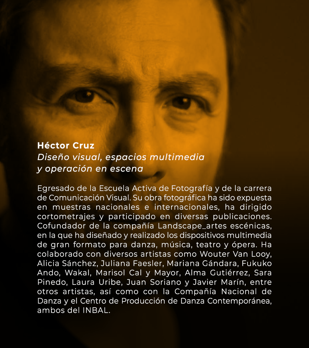 Héctor Cruz | Diseño visual, espacios multimedia y operación en escena 