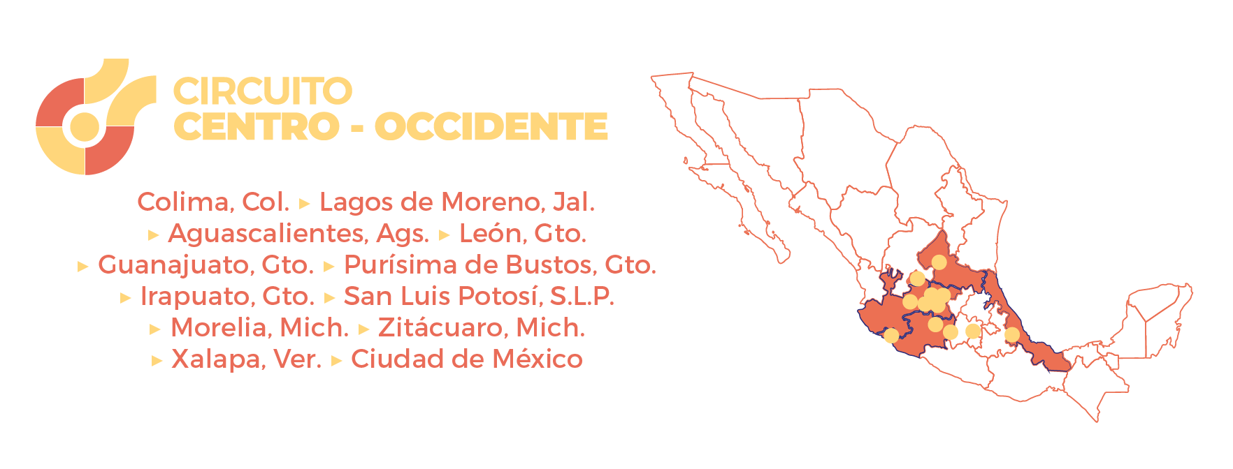 Cartelera circuito centro occidente